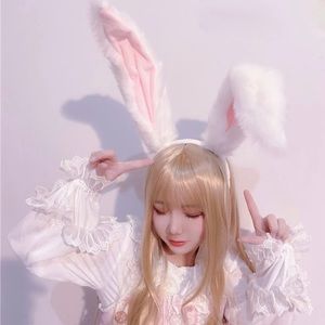 Kawaii White Angel Bunny Egirl Furry Cosplay Ears